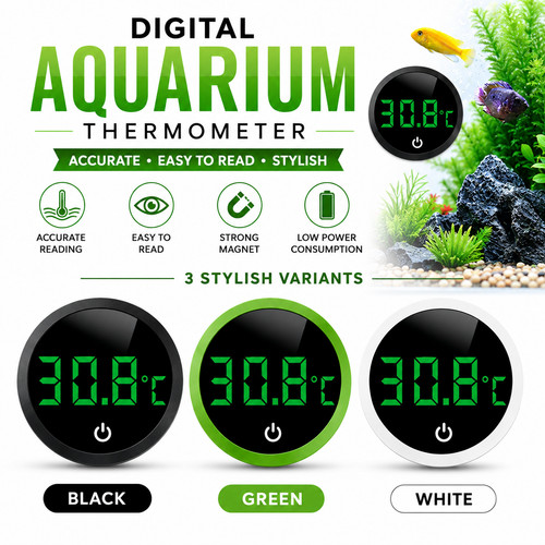 Digital aquarium thermometer - digital,